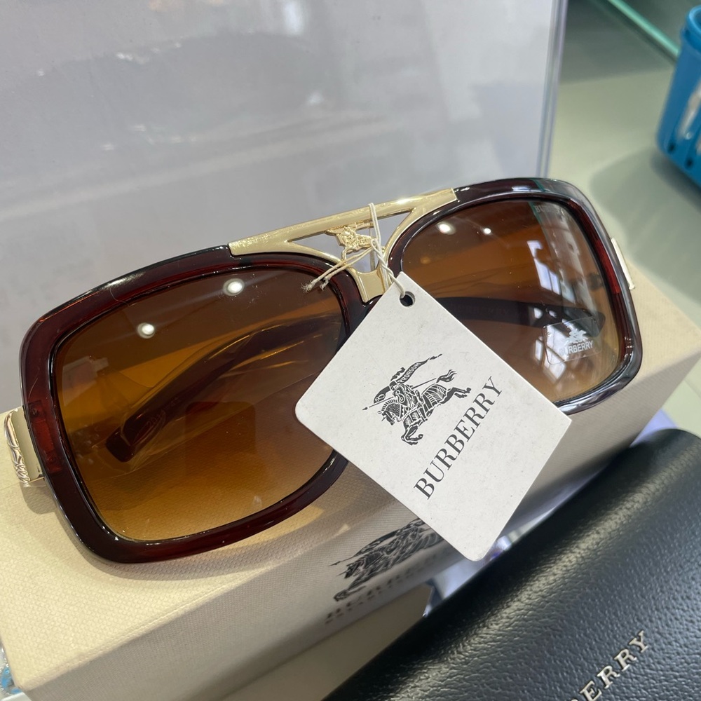 Burberry Brown and Gold Women's Sunglasses